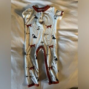 Kyte BABY Cat Print romper